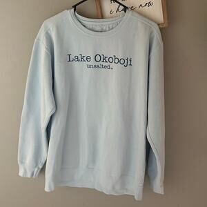 Lake Okoboji Unsalted Modern Fit Crewneck Sweatshirt Size Medium